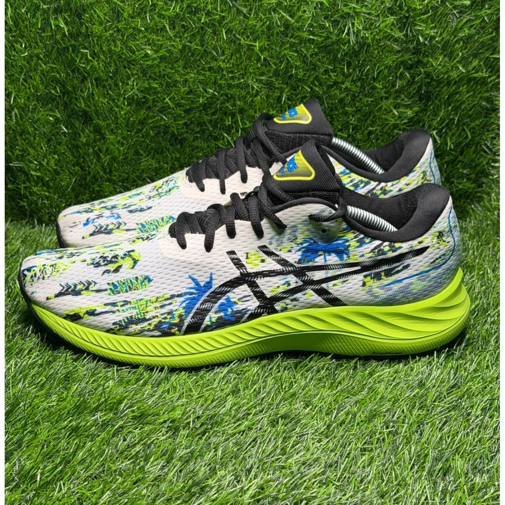 ASICS Gel-Excite 9 Mens Running Shoes White Lime Green Blue 1011B451 Size 11